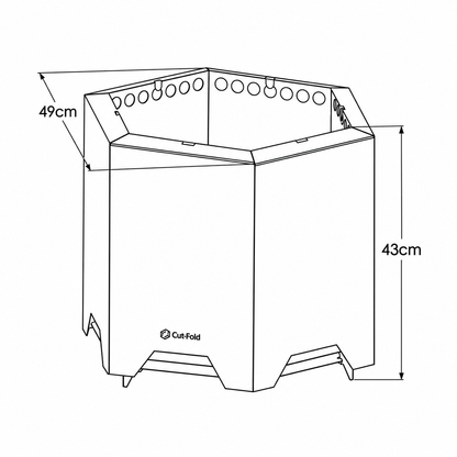 FirePipe™ Fire Pit - steady heat, togetherness, and less smoke