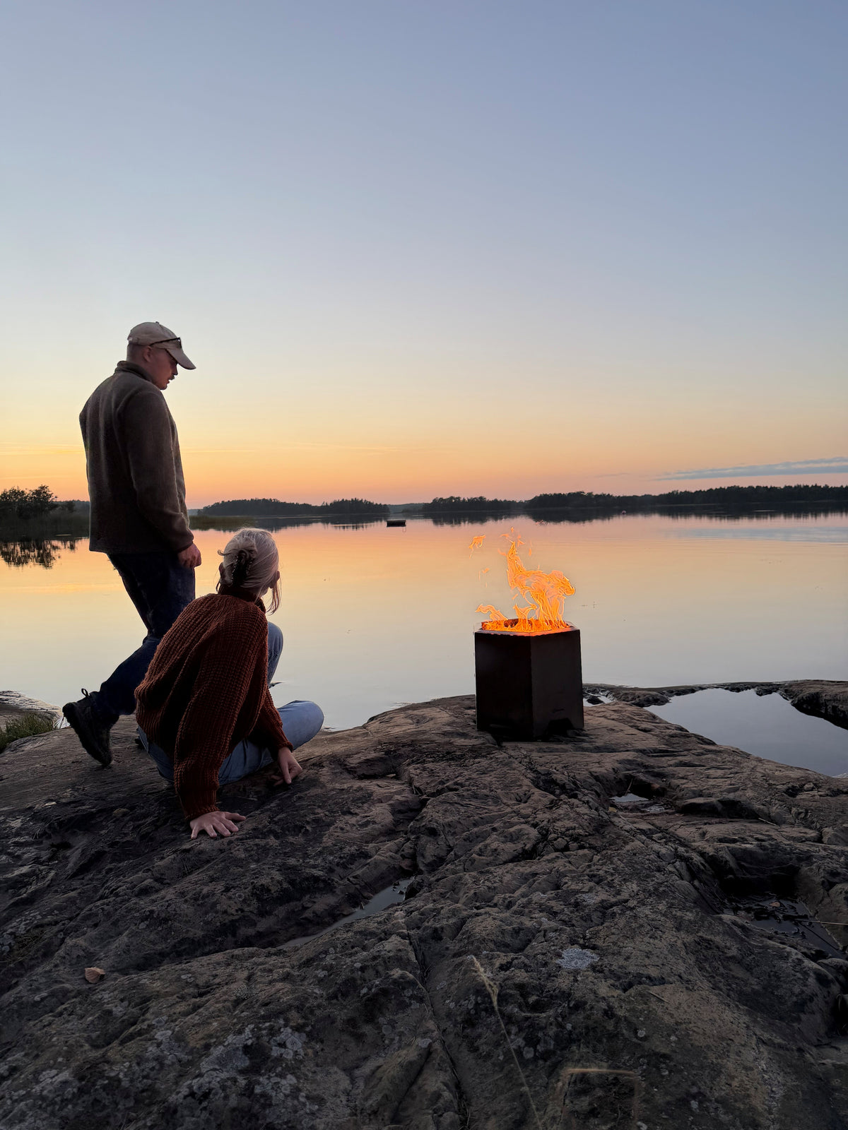 FirePipe™ Fire Pit - steady heat, togetherness, and less smoke